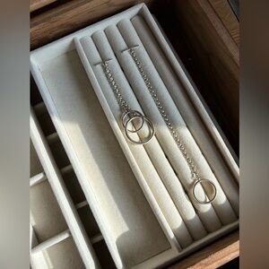 Silver Chain Dangle Earrings